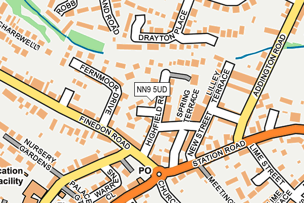 NN9 5UD map - OS OpenMap – Local (Ordnance Survey)
