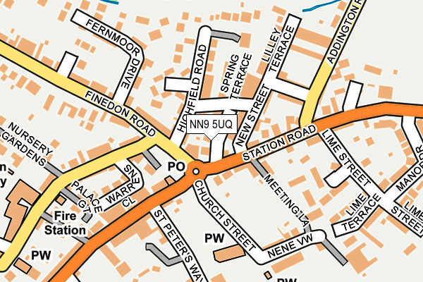 NN9 5UQ map - OS OpenMap – Local (Ordnance Survey)