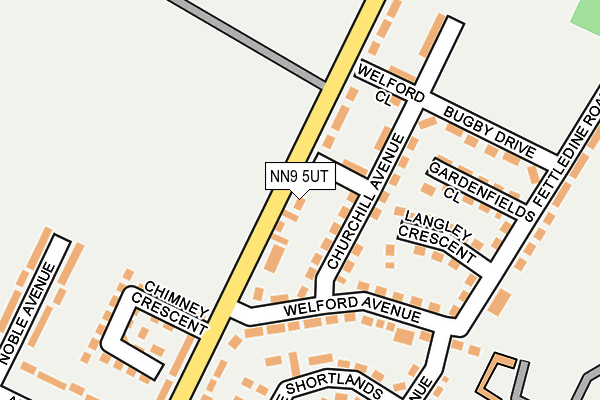 NN9 5UT map - OS OpenMap – Local (Ordnance Survey)