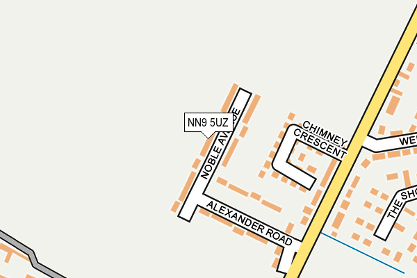 NN9 5UZ map - OS OpenMap – Local (Ordnance Survey)