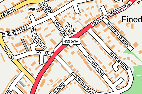 NN9 5WA map - OS OpenMap – Local (Ordnance Survey)