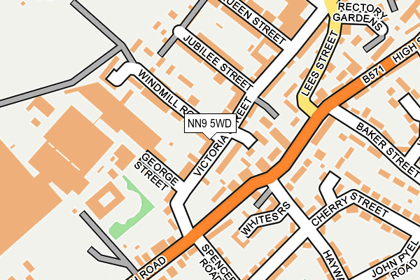 NN9 5WD map - OS OpenMap – Local (Ordnance Survey)