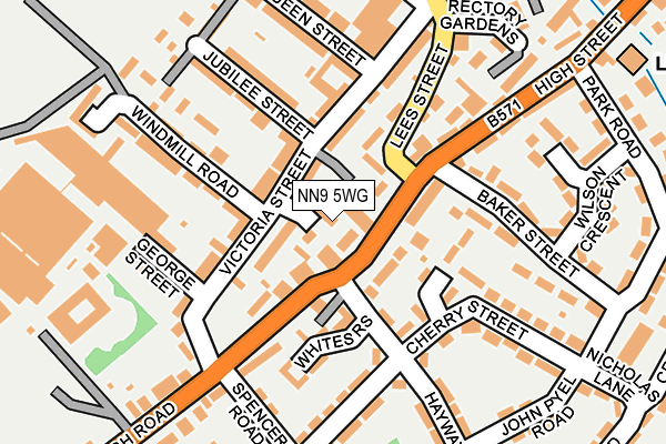 NN9 5WG map - OS OpenMap – Local (Ordnance Survey)