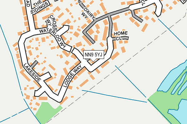 NN9 5YJ map - OS OpenMap – Local (Ordnance Survey)