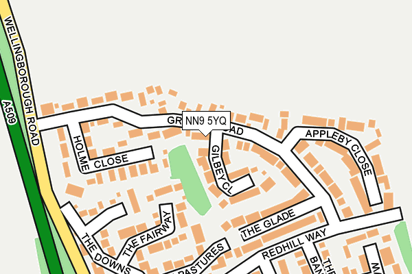 NN9 5YQ map - OS OpenMap – Local (Ordnance Survey)