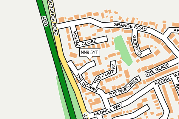 NN9 5YT map - OS OpenMap – Local (Ordnance Survey)