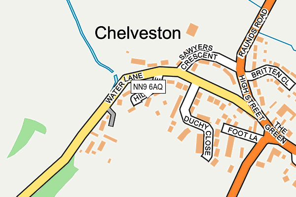 NN9 6AQ map - OS OpenMap – Local (Ordnance Survey)