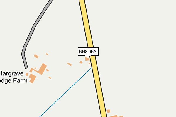 NN9 6BA map - OS OpenMap – Local (Ordnance Survey)