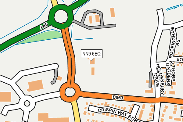 NN9 6EQ map - OS OpenMap – Local (Ordnance Survey)