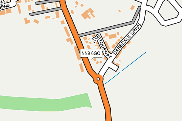 NN9 6GQ map - OS OpenMap – Local (Ordnance Survey)