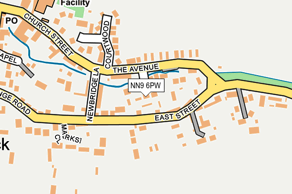 NN9 6PW map - OS OpenMap – Local (Ordnance Survey)
