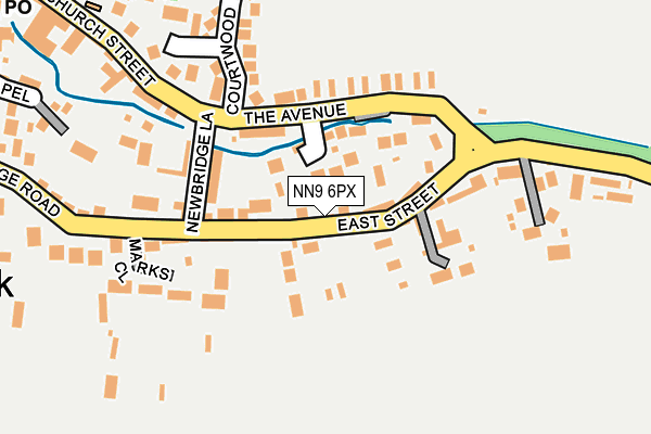 NN9 6PX map - OS OpenMap – Local (Ordnance Survey)