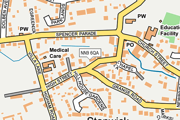 NN9 6QA map - OS OpenMap – Local (Ordnance Survey)