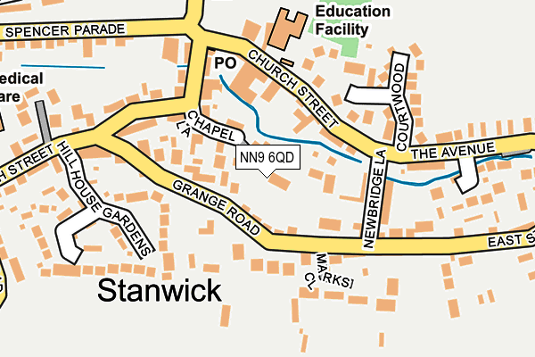 NN9 6QD map - OS OpenMap – Local (Ordnance Survey)