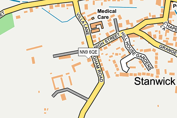 NN9 6QE map - OS OpenMap – Local (Ordnance Survey)