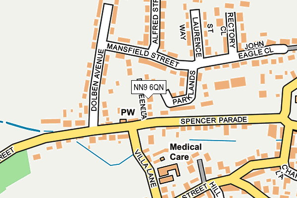 NN9 6QN map - OS OpenMap – Local (Ordnance Survey)