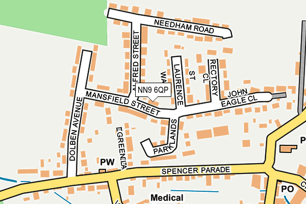 Map of STANWICK PET SPA LTD at local scale