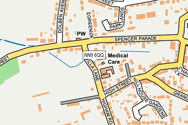 NN9 6QQ map - OS OpenMap – Local (Ordnance Survey)