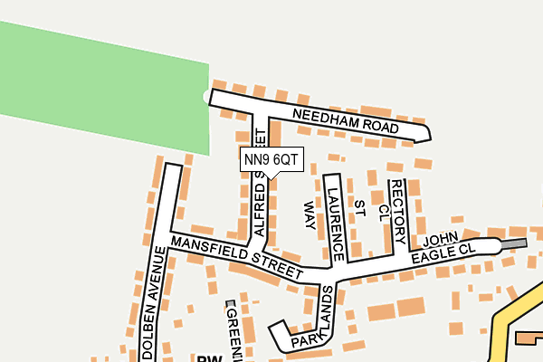 NN9 6QT map - OS OpenMap – Local (Ordnance Survey)