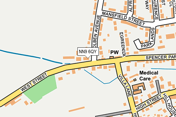 NN9 6QY map - OS OpenMap – Local (Ordnance Survey)