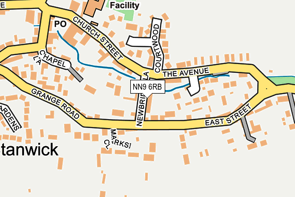 NN9 6RB map - OS OpenMap – Local (Ordnance Survey)