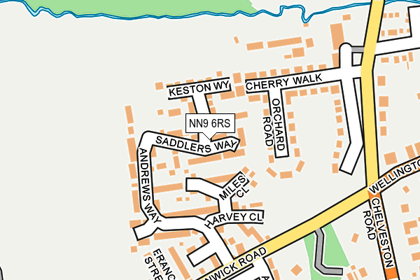 NN9 6RS map - OS OpenMap – Local (Ordnance Survey)