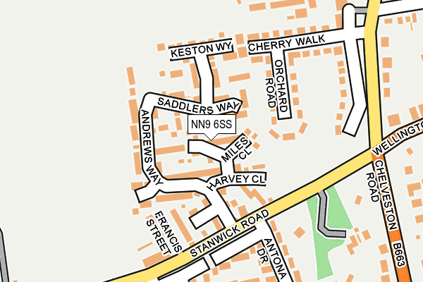 NN9 6SS map - OS OpenMap – Local (Ordnance Survey)