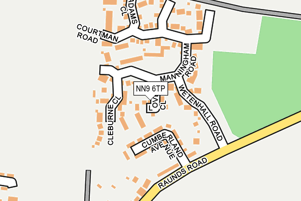 NN9 6TP map - OS OpenMap – Local (Ordnance Survey)