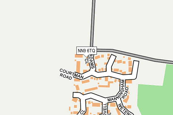 NN9 6TQ map - OS OpenMap – Local (Ordnance Survey)