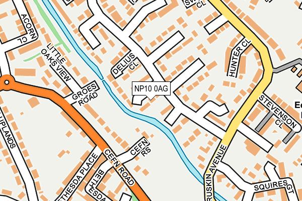 NP10 0AG map - OS OpenMap – Local (Ordnance Survey)