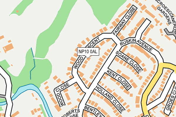 NP10 0AL map - OS OpenMap – Local (Ordnance Survey)