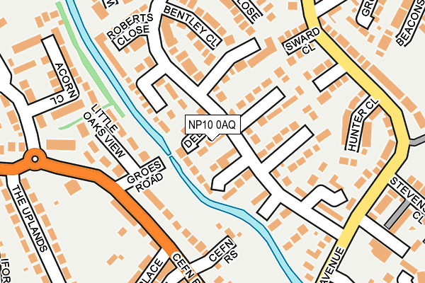 NP10 0AQ map - OS OpenMap – Local (Ordnance Survey)