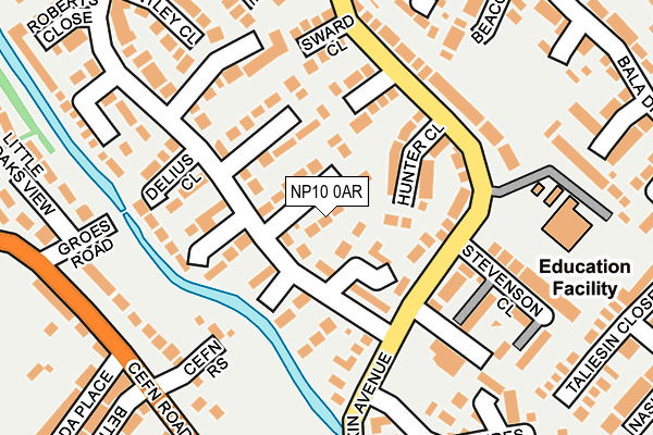 NP10 0AR map - OS OpenMap – Local (Ordnance Survey)