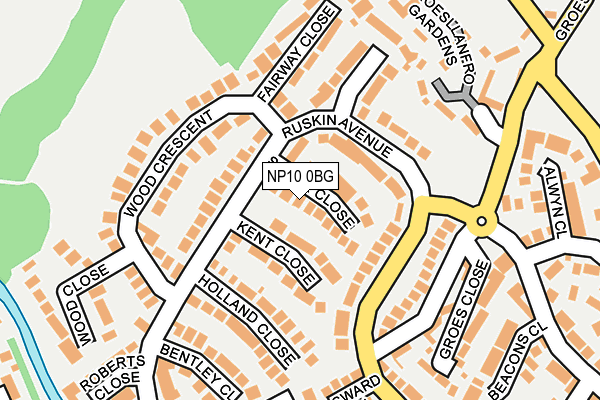 NP10 0BG map - OS OpenMap – Local (Ordnance Survey)