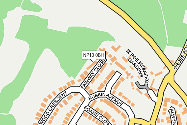 NP10 0BH map - OS OpenMap – Local (Ordnance Survey)