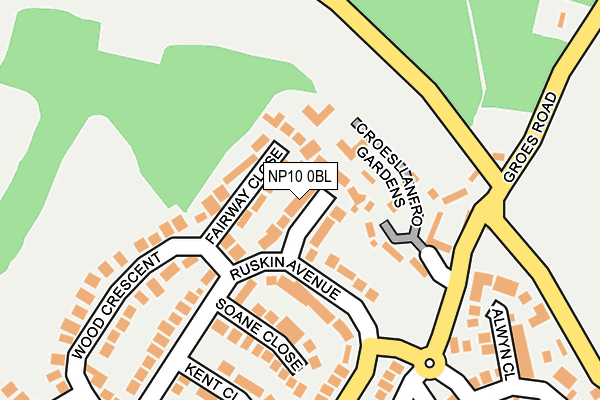 NP10 0BL map - OS OpenMap – Local (Ordnance Survey)