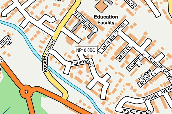 NP10 0BQ map - OS OpenMap – Local (Ordnance Survey)