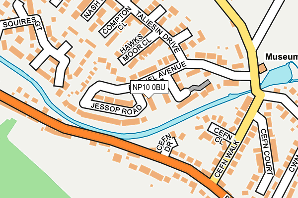 NP10 0BU map - OS OpenMap – Local (Ordnance Survey)