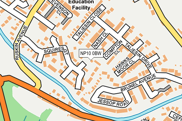 NP10 0BW map - OS OpenMap – Local (Ordnance Survey)
