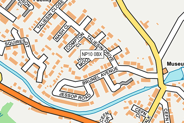 NP10 0BX map - OS OpenMap – Local (Ordnance Survey)