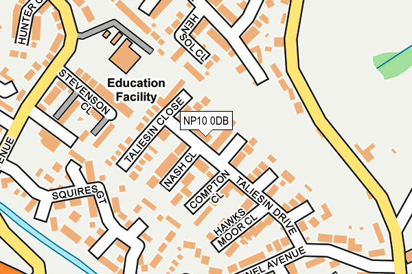 NP10 0DB map - OS OpenMap – Local (Ordnance Survey)