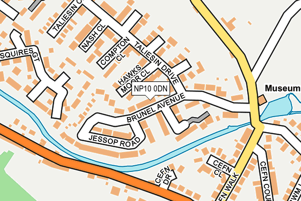 NP10 0DN map - OS OpenMap – Local (Ordnance Survey)