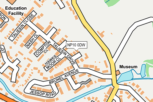 NP10 0DW map - OS OpenMap – Local (Ordnance Survey)