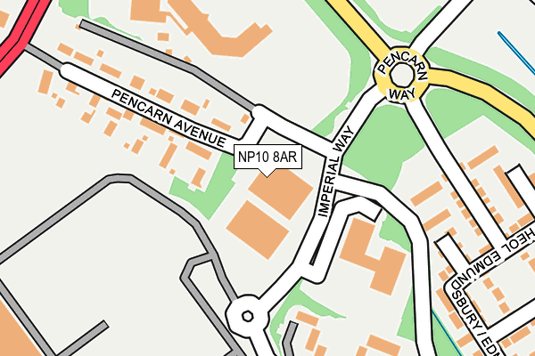 NP10 8AR map - OS OpenMap – Local (Ordnance Survey)