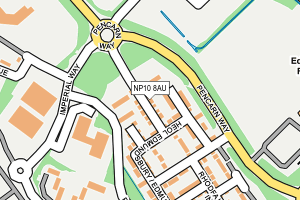 NP10 8AU map - OS OpenMap – Local (Ordnance Survey)