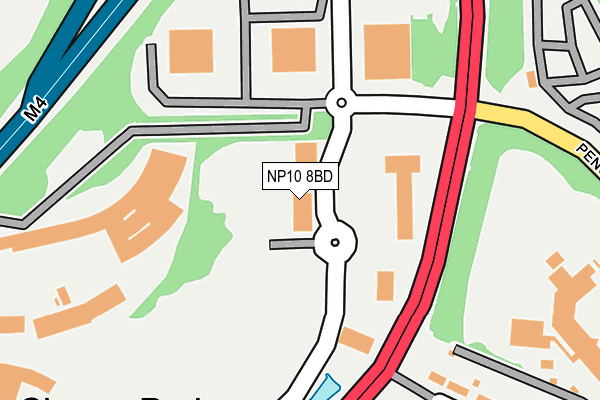 NP10 8BD map - OS OpenMap – Local (Ordnance Survey)