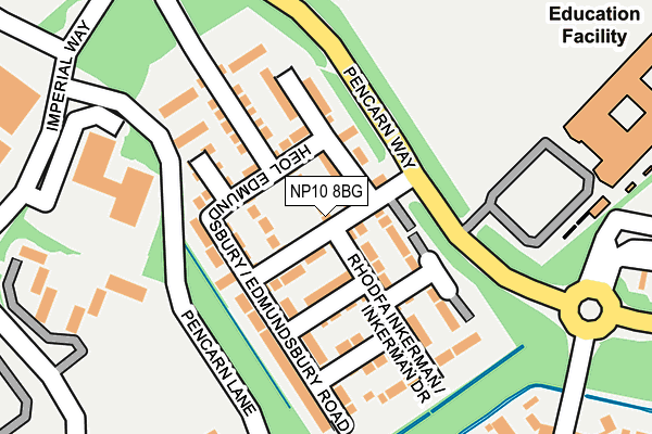 NP10 8BG map - OS OpenMap – Local (Ordnance Survey)