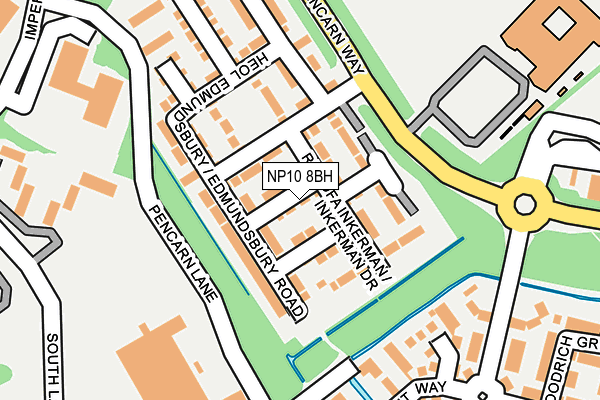 NP10 8BH map - OS OpenMap – Local (Ordnance Survey)