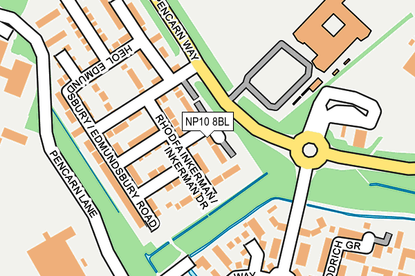 NP10 8BL map - OS OpenMap – Local (Ordnance Survey)