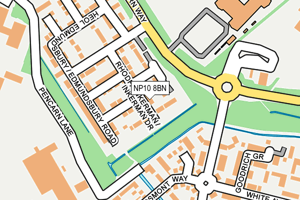 NP10 8BN map - OS OpenMap – Local (Ordnance Survey)